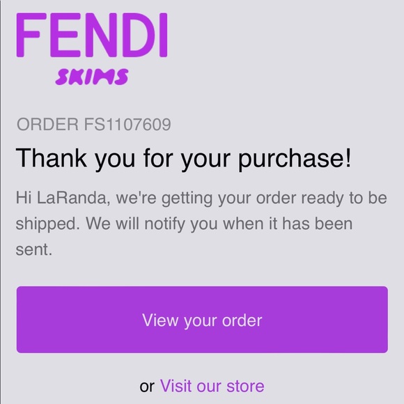 SOLD OUT FENDI x SKIMS HIGH NECK BODYSUIT (2x) *****will ship on 11/16/2021***** - Picture 2 of 5